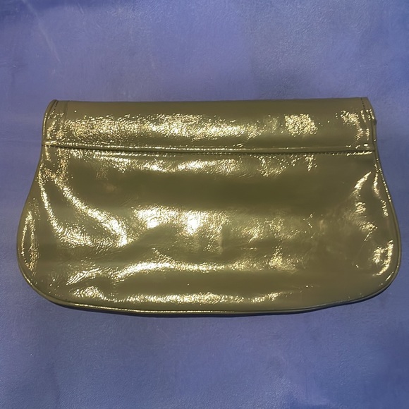 Tory Burch grey/silver metallic clutch. - Picture 8 of 8